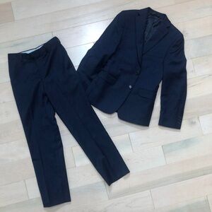 Hart schaffner Marx boys navy wool suit